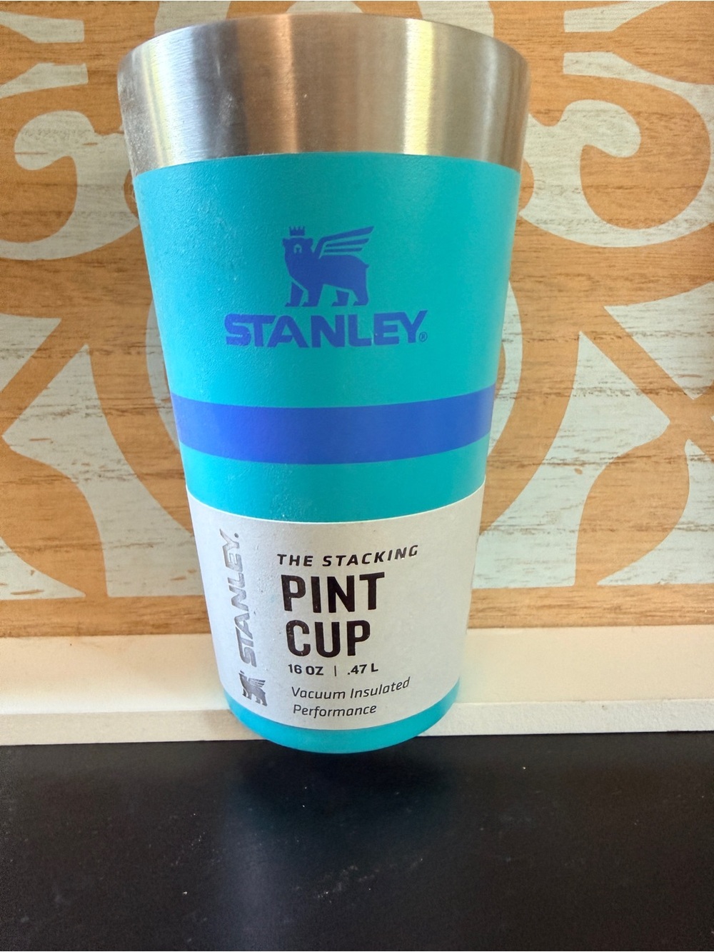 Stanley Pint cup in robins egg blue